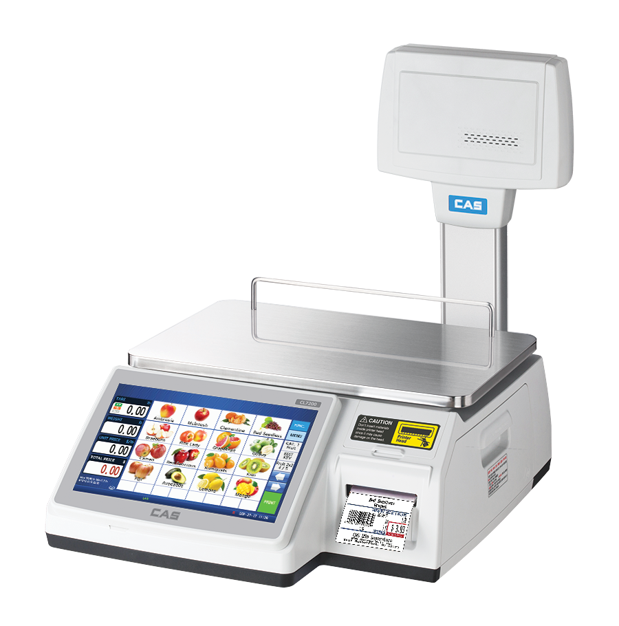 CL7200 Touchscreen Label Printing Scales